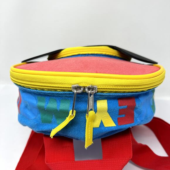 Disney Mini Backpack Book bag Lunch Bag Toddler Mickey Mouse Ears Red Green - Picture 11 of 12